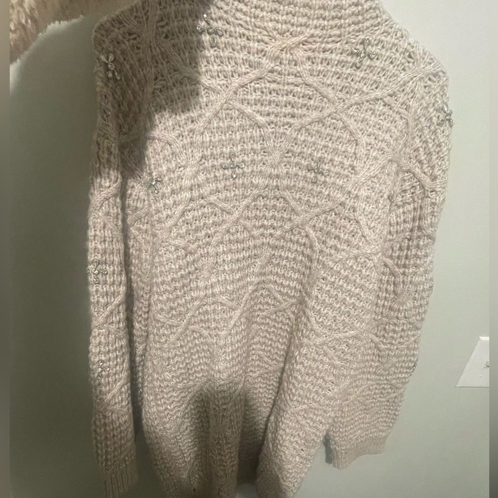 Express Embellished Sweater Dress